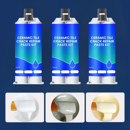🪒PVZXR® Worry-Free Helper🏗！Ceramic Tile Crack Repair Paste Kit