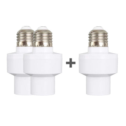 💡 BUY 2 GET 1 FREE! ✨ E27 Motion Sensor Light Socket - Auto On/Off with 180° Detection & 15s-10min Adjustable Delay for Energy Saving 🏠🔋